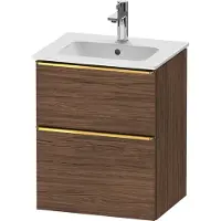Duravit D-Neo bâti-support lavabo suspendu, 510x625x402mm, 1 tiroir, avec poignée or poli, DE4360034210000