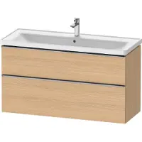 Duravit D-Neo Meuble sous-lavabo suspendu, 1184x625x452mm, 1 tiroir, avec poignée acier inox brossé
