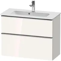 Duravit D-Neo Meuble sous-lavabo suspendu, Compact, 810x625x372mm, 1 tiroir, avec poignée acier inox brossé