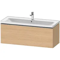 Duravit D-Neo Meuble sous-lavabo suspendu, 1184x440x452mm, 1 tiroir, avec poignée acier inox brossé