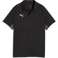 Puma teamLIGA26 Sideline Polo Jr black-white-flat dark gray (03) 152