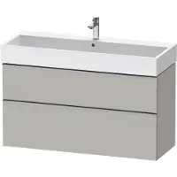 Duravit D-Neo Meuble sous-lavabo suspendu, 1184x625x442mm, 1 tiroir, avec poignée acier inox brossé