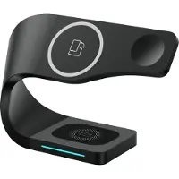 Avizar , MagSafe Ladestation für Apple iPhone / Apple Watch / AirPods, Schwarz