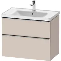 Duravit D-Neo Meuble sous-lavabo suspendu, 784x625x452mm, 1 tiroir, avec poignée acier inox brossé