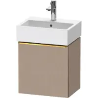 Duravit D-Neo, Konsolenwaschtischunterbau wandhängend, 434x440x322mm, eine Tür, Türanschlag Rechts, mit Griff Gold poliert, DE4217R34750000