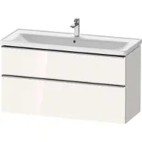 Duravit D-Neo Meuble sous-lavabo suspendu, 1184x625x452mm, 1 tiroir, avec poignée acier inox brossé
