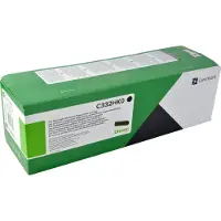 Lexmark Original Toner C332H, Einzelpack, schwarz