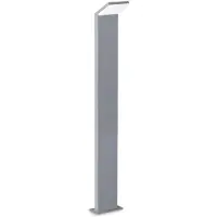 Ideal Lux 322353 OUTDOOR STYLE LED-Stehleuchte/Pfostenleuchte für den Außenbereich, H1000mm, 9W, 1100/850lm, 4000K, IP54, grau