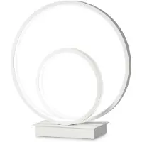 Ideal Lux Oz Moderne Büro Schreibtischlampe Metall Weiß Led 23W 3000K Warmes Licht