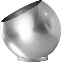 AYTM Blumentopf Globe, Ø 43 cm, silber, Edelstahl Globe, chrom / silber, Edelstahl, Design