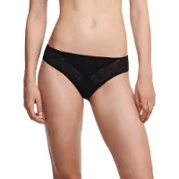 Chantelle Minislip "FLORAL TOUCH", Damen, Gr. 44, schwarz, Obermaterial: 75% Polyamid, 25% Elasthan, körpernah, Unterhosen Minislip, Spitze, blickdichtes Gewebe