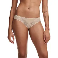 Chantelle Minislip "FLORAL TOUCH", Damen, Gr. 40, beige (golden beige), Obermaterial: 75% Polyamid, 25% Elasthan, körpernah, Unterhosen Minislip, Spitze, blickdichtes Gewebe