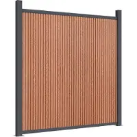vidaXL Zaunelement Braun 699x186 cm WPC