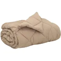 vidaXL Ganzjahresbettdecke 200 x 200 cm 300 g/m² Taupe