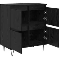 vidaXL Sideboards 3 stk. Schwarz Eichen-Optik