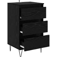 vidaXL Sideboard Schwarz Eichen-Optik 40 x 35 x 70 cm