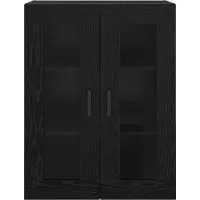 vidaXL Sideboard Schwarz Eichen-Optik 69,5 x 34 x 90 cm Holzwerkstoff