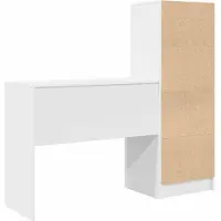 vidaXL Schreibtisch Weiß 135,5 x 40 x 127 cm 2 stk.