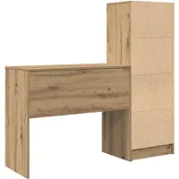 vidaXL Schreibtisch Artisan-Eiche 135,5 x 40 x 127 cm 2 Stk.