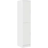 VD Home Furnishing Highboard Weiß 35 x 39 x 168 cm