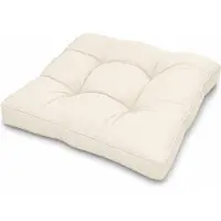 Beautissu XLuna Loungekissen, 50x50x10cm, Beige, Outdoor, für Gartenmöbel