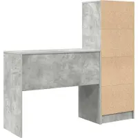 vidaXL Schreibtisch Beton Grau 135,5 x 40 x 127 cm 2 stk.
