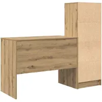 vidaXL Schreibtisch Artisan-Eiche 145.5 x 50 x 127 cm 2 Stk.