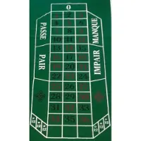 HOT Games Games Roulette-Kleid 180x90cm.grünes Filz Bett.