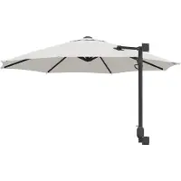 vidaXL Gartensonnenschirm 248 x 248 x 148 cm Polyester und Stahl Sand