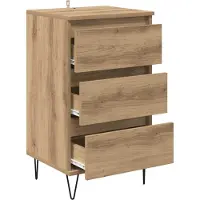 vidaXL Sideboard Artisan-Eiche 40 x 35 x 70 cm Verbundholz und Eisen