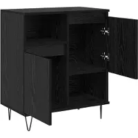 vidaXL Sideboard 3 stk. Schwarz Eichen-Optik 60 x 35 x 70 cm
