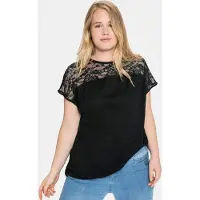 Sheego Spitzenshirt "Spitzenshirt" 1 Stk.