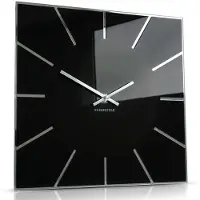 FLEXISTYLE Wanduhr 30cm modern schwarz leise große Wanduhren Design küchenuhr Wand Uhr wanduhr groß wanduhr schwarz wall Clock Badezimmer stilvoll Wohnzimmer