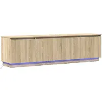 Syfax TV-Schränk 180 x 38 x 49 cm Sonoma-Eiche Holzwerkstoff