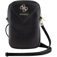 GUESS Handtasche GUWBZPGSTEGK schwarz/schwarz Zip Triangle 4G