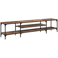 vidaXL TV-Schränk Altholz 201 x 35 x 45 cm Verbundholz und Eisen