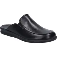 Josef seibel Herren Hausschuhe/ Pantoffeln BELFORT 20 Schwarz Glattleder Größe: 45