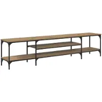 Syfax TV-Schränk Artisan-Eiche 201 x 35 x 45 cm Verbundholz und Eisen
