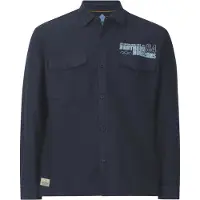 Jan Vanderstorm Outdoorhemd "Outdoorhemd KNUTGARD", Herren, Gr. 5XL, weit, blau (dunkelblau), Obermaterial: 100% Baumwolle CO., Hemden Outdoorhemd