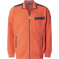 Jan Vanderstorm Sweatjacke "Sweatjacke LEEVEN", Herren, Gr. 5XL, orange (hellorange), Obermaterial: 100% Baumwolle CO., Sweatjacken Sweatjacke