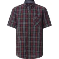 Babista Kurzarmhemd "Kurzarmhemd CELITOSSO", Herren, Gr. XL, weit, blau (dunkelblau kariert), Obermaterial: 100% Baumwolle CO., Hemden Kurzarmhemd