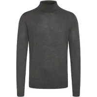 Blend Rollkragenpullover "Rollkragenpullover BHWedat", Herren, Gr. XXL, grau (charcoal mix), Obermaterial: 78% Viskose CV. 22% Polyester PES., Pullover Rollkragenpullover