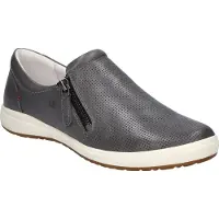 Josef seibel Slipper "Caren 22, graphit", Damen, Gr. 45, grau (graphit), Obermaterial: 100% Rindsleder Leather cow., Schuhe Slipper