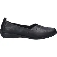 Josef seibel Ballerina "Fenja 29, black-black", Damen, Gr. 39, schwarz (schwarz, schwarz), Obermaterial: 100% Rindsleder Leather cow., Schuhe Ballerina