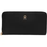 Tommy Hilfiger TH ICON LRG ZA Damen Portemonnaie Schwarz : Größe - UNICA Größe: UNICA