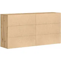 vidaXL Sideboard 2 stk. Artisan-Eiche 79 x 38 x 80 cm Holzwerkstoff