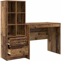 vidaXL Schreibtisch Altholz 135,5 x 50 x 127 cm 2 stk.