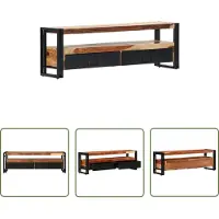 The Living Store TV-Schrank 120×30×40 cm Massivholz