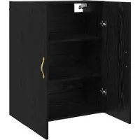 vidaXL Wandschrank 2 stk. Schwarz Eichen-Optik 69,5 x 34 x 90 cm