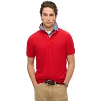 Superdry für Herren. M1110438A City Piqué-Poloshirt rot (XL), Lässig, Baumwolle, Kurzarm